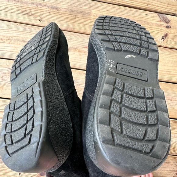 Khombu women’s black fur lined suede boots size 8.5 - Picture 6 of 12